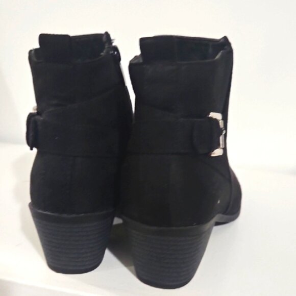 Forever,Chic Black Ankle Booties - Picture 3 of 11